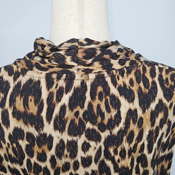 Anne Klien Leopard print Blouse Size XL - Picture 5 of 6